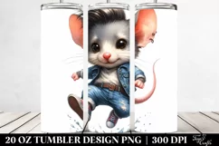 Vibrant Baby Mouse Jumping, 20 Oz Tumbler Product Image 2