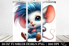 Vibrant Baby Mouse Jumping, 20 Oz Tumbler Product Image 2