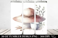 Washed Watercolor Simple HAT 20 oz Tumbler Product Image 2