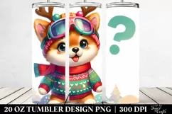 Enthusiastic Baby Shiba Inu with Christmas Decor Product Image 2