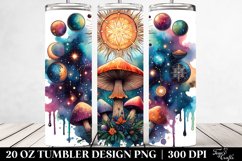 Magical Celestial Mushroom Clipart 20 Oz Tumbler Product Image 2