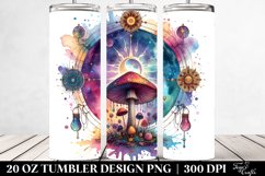 Magical Celestial Mushroom Clipart 20 Oz Tumbler Product Image 2