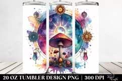 Magical Celestial Mushroom Clipart 20 Oz Tumbler Product Image 2