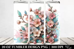sWooden Stained Cherry Blossom | 20 oz Tumbler Product Image 2