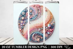 Colorful Gliterry Background, 20 Oz Tumbler Product Image 2