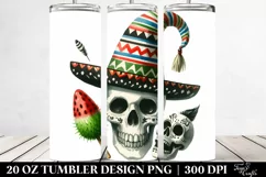 Funny Halloween Skull 20 Oz Tumbler Product Image 2