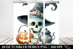Funny Halloween Skull 20 Oz Tumbler Product Image 2