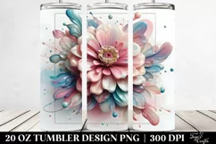 Glossy Zinnia Frame 20 Oz Tumbler Product Image 2
