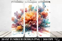 Abstract Pastel Marigold Art 20 Oz Tumbler Product Image 2