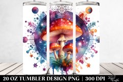 Magical Celestial Mushroom Clipart 20 Oz Tumbler Product Image 2