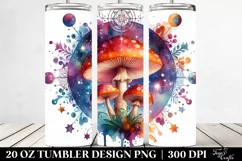 Magical Celestial Mushroom Clipart 20 Oz Tumbler Product Image 2