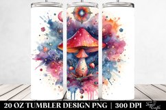 Magical Celestial Mushroom Clipart 20 Oz Tumbler Product Image 2