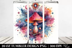 Magical Celestial Mushroom Clipart 20 Oz Tumbler Product Image 2