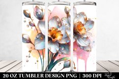 Abstract Shiny Narcissus, 20 Oz Tumbler Product Image 2