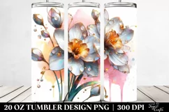 Abstract Shiny Narcissus, 20 Oz Tumbler Product Image 2