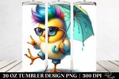Cute Baby Bird Drawing | 20 oz Tumbler Product Image 2