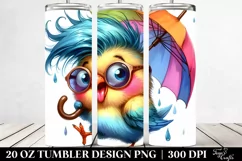 Cute Baby Bird Drawing | 20 oz Tumbler Product Image 2