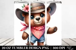Funny Bear with Big Eyes 20 Oz Tumbler Product Image 2