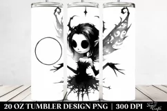 Funny Gothic Fairy,Watercolor Whimsical | 20 oz Tumbler Product Image 2