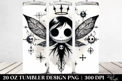 Funny Gothic Fairy,Watercolor Whimsical | 20 oz Tumbler Product Image 2