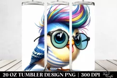 Funny Baby Bird Drawing | 20 oz Tumbler Product Image 2