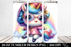 Expressive Baby Unicorn with Cool Haircut PNG Product Image 2