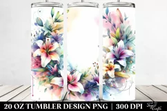 Watercolor Abstract Vibrant Frame, 20 Oz Tumbler Product Image 2