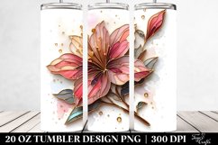 Abstract Wooden Azalea. 20 Oz Tumbler Design Product Image 2