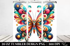Colorful Wimsicall Butterfly | 20 Oz Tumbler Product Image 2