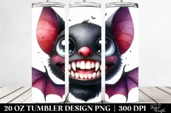 Funny Halloween Bat 20 Oz Tumbler Product Image 2