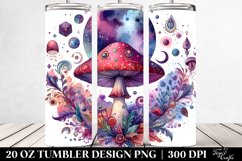 Magical Celestial Mushroom Clipart 20 Oz Tumbler Product Image 2