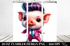 Baby Pig Dancing 20 Oz Tumbler Product Image 2