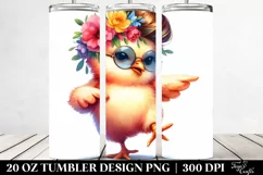 Baby Chicken Drawing | 20 oz Tumbler Product Image 2