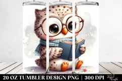 Cute Baby Owl Image | 20 oz Tumbler Product Image 2
