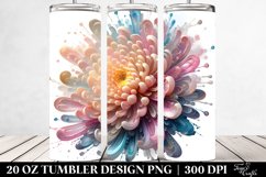 Monkey with Vibrant Flowers, 20 Oz Tumbler Product Image 2