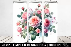 Vibrant Pink Roses | 20 oz Tumbler Product Image 2