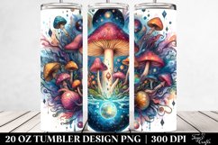 Magical Celestial Mushroom Clipart 20 Oz Tumbler Product Image 2