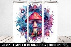 Magical Celestial Mushroom Clipart 20 Oz Tumbler Product Image 2