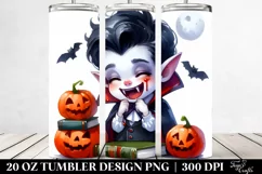 Funny Vampire Halloween Clipart PNG Product Image 2
