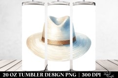 Simple Image Hat,Watercolor | 20 oz Tumbler Product Image 2