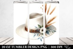 Simple Image Hat,Watercolor | 20 oz Tumbler Product Image 2