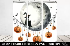 Simple Halloween Moon | 20 oz Tumbler Product Image 2