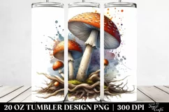 Detailed Mushroom Splash | 20 oz Tumbler Product Image 2