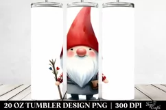 Funny Gnome Watercolor,Whimsical | 20 oz Tumbler Product Image 2