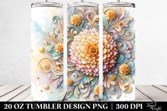 Carnation Stained Clipart 20 Oz Tumbler Product Image 2