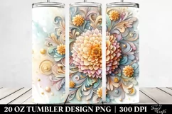 Carnation Stained Clipart 20 Oz Tumbler Product Image 2