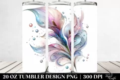 Abstract Calla Lily Clipart, High-Res 20 Oz Tumbler Product Image 2