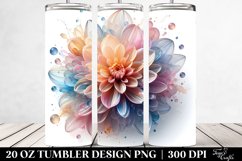 Shiny Dahlia Splash | 20 oz Tumbler Product Image 2