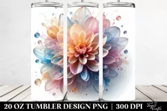 Shiny Dahlia Splash | 20 oz Tumbler Product Image 2