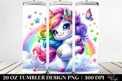 dancing Funny Baby Unicorn | 20 oz Tumbler Product Image 2